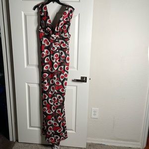 Marc Ellis eye print maxi dress